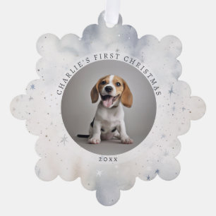 Foto Dogs erste Weihnachtsfamilie Ornament Karte