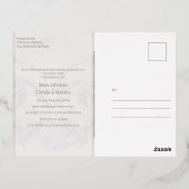 Foto Dolphin Hochzeit Einladung Foil Postkarte (Rückseite)