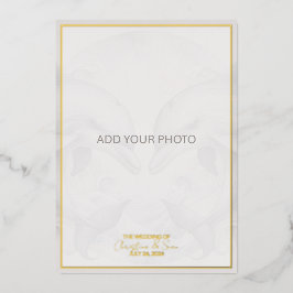 Foto Dolphin Real Foil Einladung