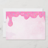 Foto Donut Two Sweet 2. Geburtstag Einladung (Rückseite)