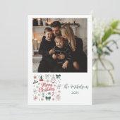 Foto-Doodle-Linienkunst Weihnachten (Stehend Vorderseite)