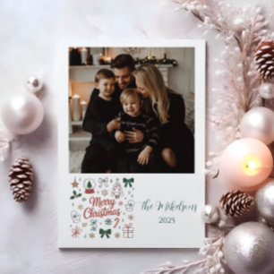 Foto-Doodle-Linienkunst Weihnachten
