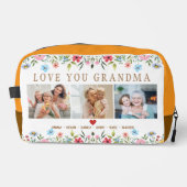 Foto-Dopp-Kit für einfarbiges Monogramm Waschbeutel (Vorderseite)