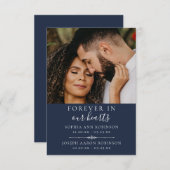 Foto Doppel-Gedenkkarte Blauer Gebetskarte (Vorne/Hinten)