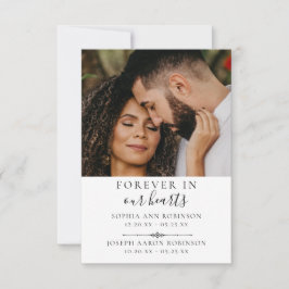 Foto-Doppeldenkmal-Beerdigungskarte