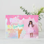 Foto Drei Spielfelder Einladung (Stehend Vorderseite)