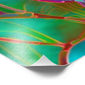 Foto drucken Blumenfaser Abstrakt gestanztes Glas (Ecke)