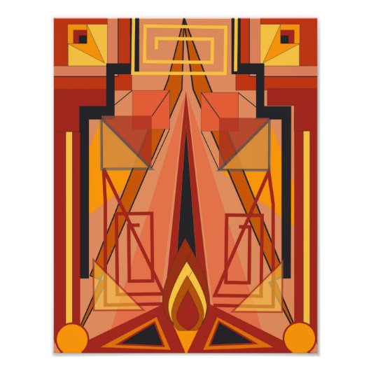 Foto Drucken mit Art-Déco Art (Vorne)