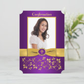 FOTO "DRUCKTE RIBBON-Ticketformatierung" Einladung (Stehend Vorderseite)