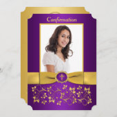 FOTO "DRUCKTE RIBBON-Ticketformatierung" Einladung (Vorne/Hinten)