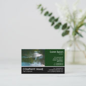 Foto - dunkelgrün - Fluss Visitenkarte (Stehend Vorderseite)