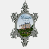 Foto: Dunrobin Castle (Schottisches Sutherland-Cla Schneeflocken Zinn-Ornament (Links)