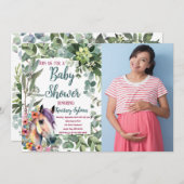 Foto Dusche für Wasserkreide Einladung (Vorne/Hinten)