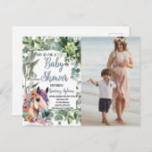 Foto Dusche für Wasserkreide Postkarte (Vorne/Hinten)