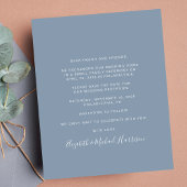 Foto Dusty Blue Wedding Empfang Save the Date