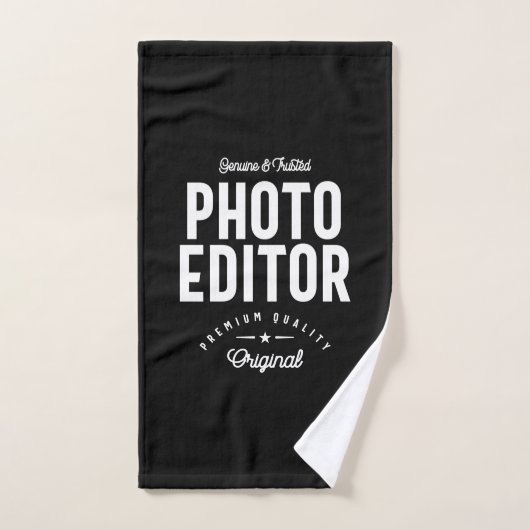 Foto Editor Job Title-Geschenk Handtuch (Handtuch)