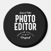 Foto Editor Job Title-Geschenk Magnet (Vorne)