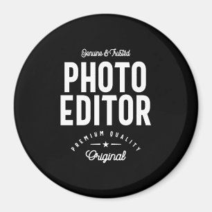 Foto Editor Job Title-Geschenk Magnet