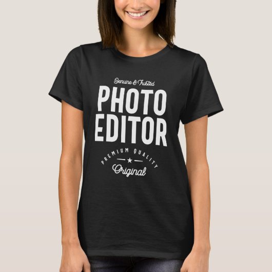 Foto Editor Job Title-Geschenk T-Shirt