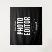 Foto Editor Job Title-Geschenk Wandteppich (Vorderseite)