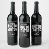 Foto Editor Job Title-Geschenk Weinetikett (Flaschen)
