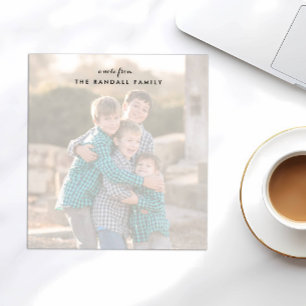 Foto Editor, vollständiges Foto verblasst Notizblock