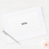 Foto "Ehefrau" Rechteckiger Aufkleber (Umschlag)