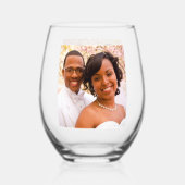 Foto Ehepaar Weinglas Ohne Stiel (Vorderseite)