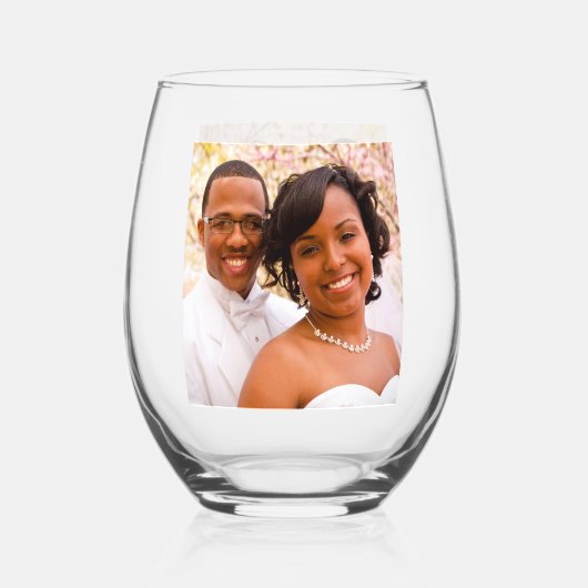 Foto Ehepaar Weinglas Ohne Stiel (Vorderseite)