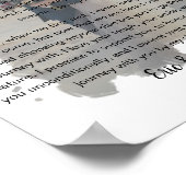 Foto-Eheversprechen verblasste Wirkung Poster (Ecke)