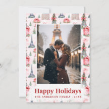 Foto Eiffel Tower Chic Paris Pink Weihnachten