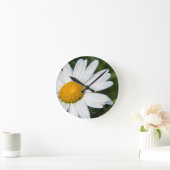 Foto, ein margueritte machen Grün Runde Wanduhr (Zuhause)