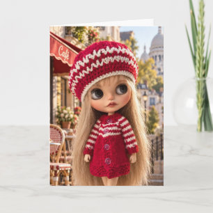 Foto einer Blythe-Puppe Karte