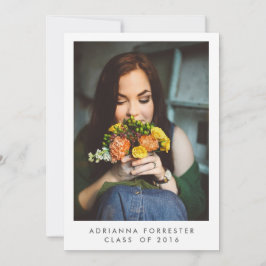 Foto einer einfachen Graduierungspartei Einladung