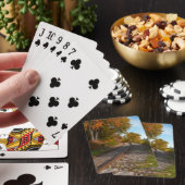Foto einer Eisenbahn Spielkarten (In Situ)