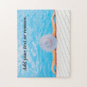 Foto einer Frau, die sich in einem Schwimmbad ents Puzzle (Vertikal)