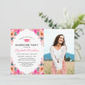 Foto einer hellen Aquarellfarben-Bläserstube Einladung (Stehend Vorderseite)