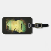 Foto einer Höhle mit Blick auf das tropische Meer Gepäckanhänger (Vorderseite horizontal)