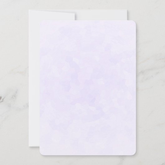 Foto einer Hübschen Lila Spring Crocus Babydusche Einladung (Rückseite)