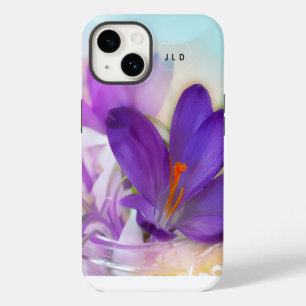 Foto einer hübschen violetten Frühlingskrokus iPhone 14 Hülle