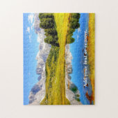 Foto einer landschaftlichen Berglandschaft, Puzzle (Vertikal)