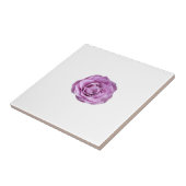 Foto einer lavenderfarbenen Rose auf einer Fliese (Seite)