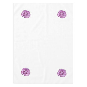 Foto einer lavenderfarbenen Rose auf einer Tischdecke