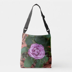 Foto einer lavenderfarbenen Rose auf einer Tragetaschen Mit Langen Trägern