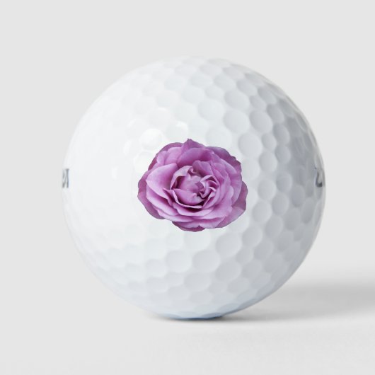 Foto einer lavenderfarbenen Rose Golfball (Vorderseite)