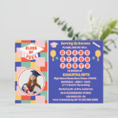 Foto einer Pickleball-Graduierungspartei Einladung (Stehend Vorderseite)