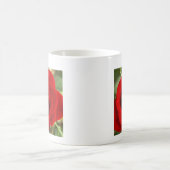 Foto einer rote Rose Kaffeetasse (Mittel)