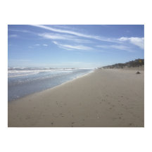 Foto eines Atlantischen Ozeanstrands bei Ebbe