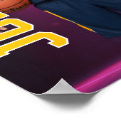 Foto eines Basketball-Sportlers in der ersten Mann Poster (Ecke)