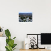Foto eines bergigen Herbstwaldes, Berge, p Poster (Heimbüro)